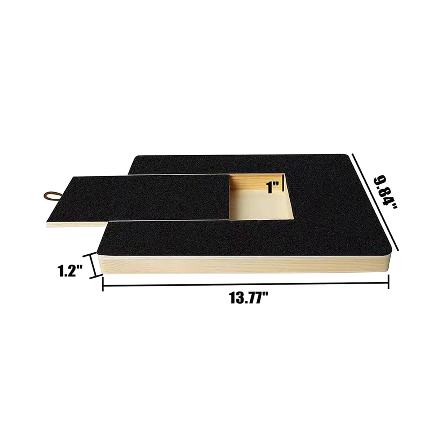 Dog Nail Scratch Pad with Snack Box – Wood Nail Care Board for Dogs